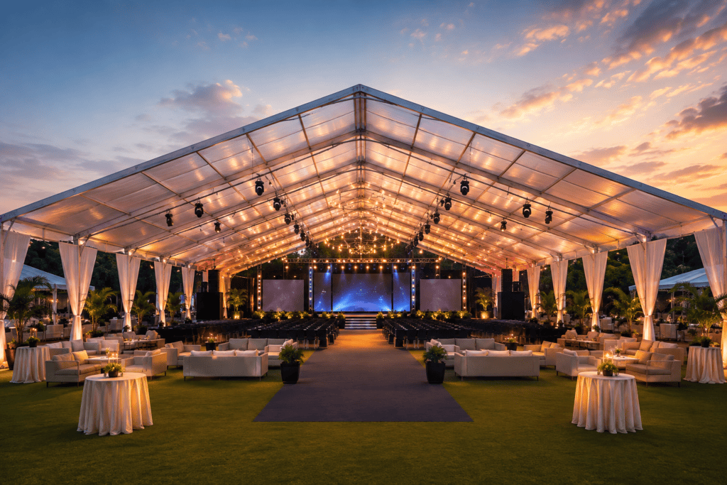 large outdoor event planning in India